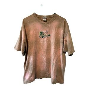 Gildan XL Bleach Dyed Donkey Graphic T Shirt My Ass Is On Vacation Graceland